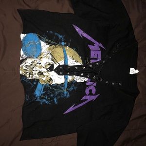 Metallica crop top
